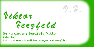 viktor herzfeld business card